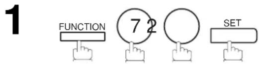 PANASONIC Panafax DX2000 - Programmation d'un numero de composition automatique/composition abrégée destiné à l'acheminement interieur - 1