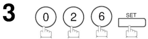 PANASONIC Panafax DX2000 - Entrée du mot de passer de l'invitation à émettre - 5