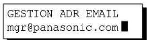 PANASONIC Panafax DX2000 - Réglage de la station relais Internet - 13