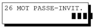 PANASONIC Panafax DX2000 - Entrée du mot de passer de l'invitation à émettre - 6
