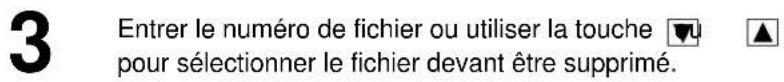 PANASONIC Panafax DX2000 - Suppression d'un fichier - 5