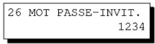 PANASONIC Panafax DX2000 - Entrée du mot de passer de l'invitation à émettre - 8