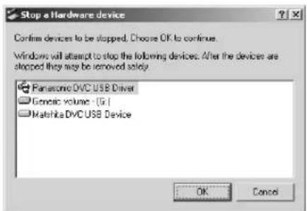 PANASONIC PVDV952 - Check if Palmcorder is correctly recognized - 3