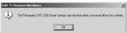PANASONIC PVDV952 - S'assurer que l'icone [Removable Disk] a ete ajoute dans [My Computer]. - 4