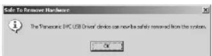 PANASONIC PVDV952 - Check if Palmcorder is correctly recognized - 4