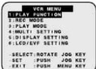 PANASONIC PVDV102 - [ VCR MENU ] - 1