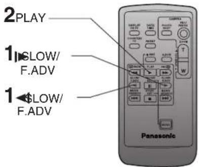 PANASONIC PVDV102 - Slow Motion Playback (Remote Control Only) - 1