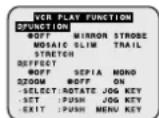PANASONIC PVDV102 - Setting the MENU Items (EX. VCR Mode menu) - 1