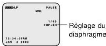 PANASONIC PVDV102 - Réglage manuel du diaphragme - 3