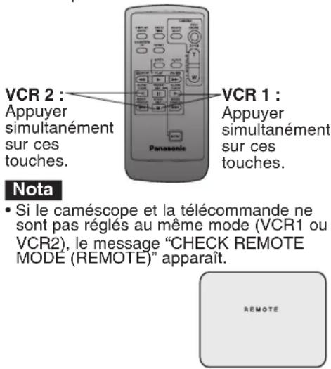 PANASONIC PVDV102 - Commande à distance de deux caméscopes - 1