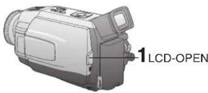 PANASONIC PVDV102 - Utilisation de l'écran à cristaux liquides - 1