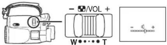 PANASONIC NVGS70 - Einstellen der Lautstärke - 1