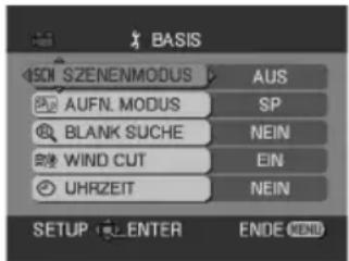 PANASONIC NVGS70 - [BANDAUFNAHMEMENU] - 1