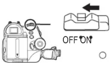 PANASONIC NVGS70 - Stellen Sie den [OFF/ON]-Schalter auf [OFF]. - 1