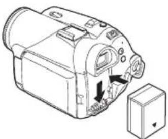PANASONIC NVGS70 - Installation de la batterie - 1
