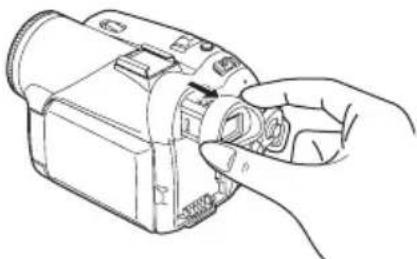 PANASONIC NVGS70 - Herausziehen des Suchers - 1