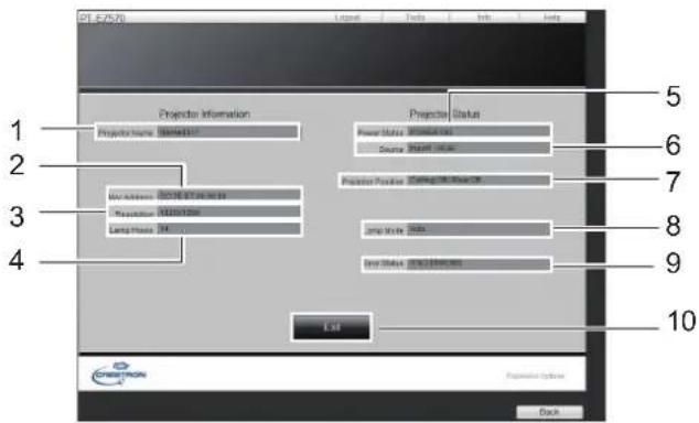 PANASONIC PTEZ570 - [Info] page - 1