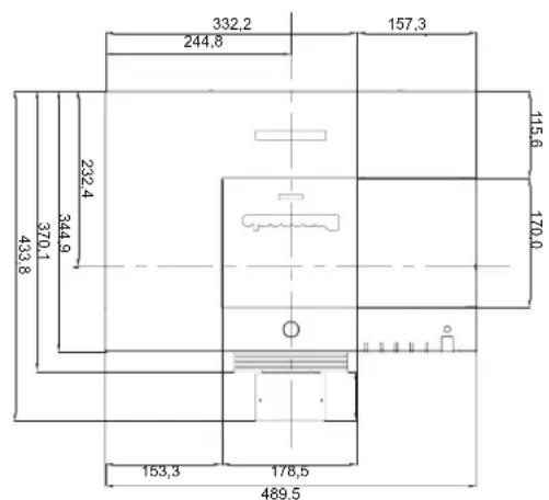 PANASONIC PTEX500 - Dimensions - 3