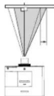 PANASONIC PTEX500 - Le schéma ci-dessous présente un exemple avec l'objet standard fixé. - 4