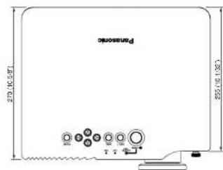 PANASONIC PTAE700U - Méthodes de calcul des dimensions de projection - 2