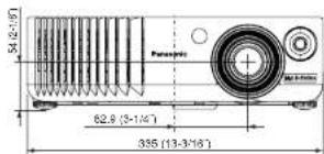 PANASONIC PTAE700U - Méthodes de calcul des dimensions de projection - 3