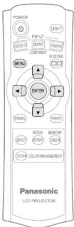 PANASONIC PTAE700U - Guide de fonctionnement de menu - 1
