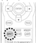 PANASONIC PTAE700U - Réglage du rapport d'aspect (ASPECT) - 1