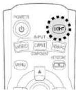 PANASONIC PTAE700E - Mise en circuit de l'éclairage des touches (LIGHT) - 1