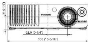 PANASONIC PTAE700E - Méthodes de calcul des dimensions de projection - 3