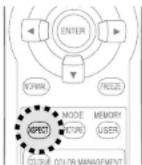 PANASONIC PTAE700E - Réglage du rapport d'aspect (ASPECT) - 1