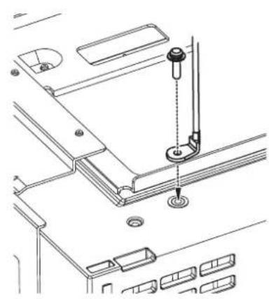 PANASONIC PTAE2000E - Installation du cable de sureté - 2