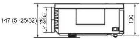 PANASONIC PTAE2000E - Dimensions - 3