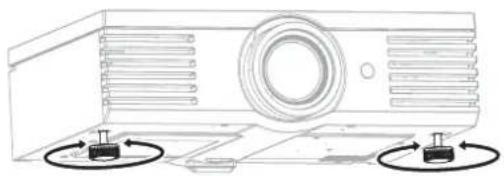 PANASONIC PTAE2000E - Système de réglage des pieds avant et angle de projection - 1