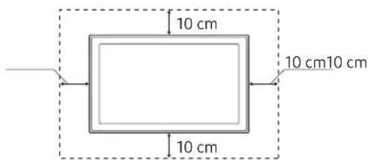 SAMSUNG UE75NU8005T - Ventilación adequada del televisor - 2