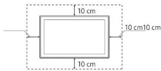 SAMSUNG UE75NU8005T - Sorg for correkt ventilation til dit tv - 2