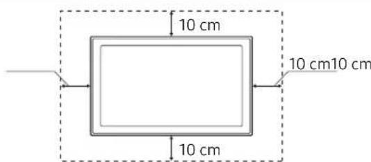 SAMSUNG UE75NU8005T - Providing proper ventilation for your TV - 2