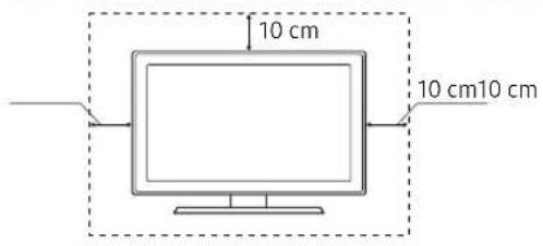 SAMSUNG UE75NU7105K - Tillhandahålla fullgod ventilation för din TV - 1