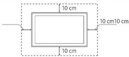 SAMSUNG UE75NU7105K - Tillhandahålla fullgod ventilation för din TV - 2
