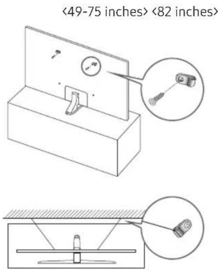 SAMSUNG UE65NU8005T - Preventing the TV from falling - 1