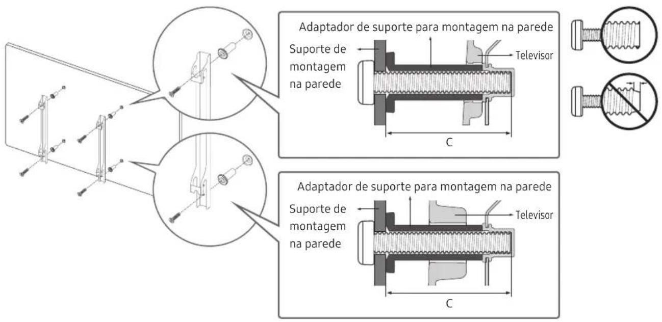 SAMSUNG UE65NU6025K - Montagem do televisor numa parede - 2