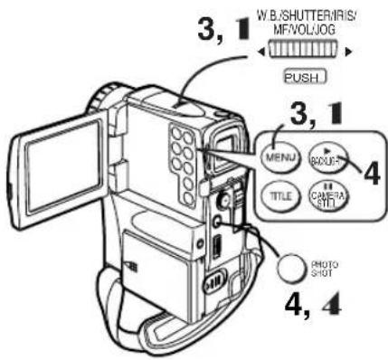 PANASONIC PVVM202 - Enregistrement d'une image à travers l'objectif du caméoscope (modeamera) - 3