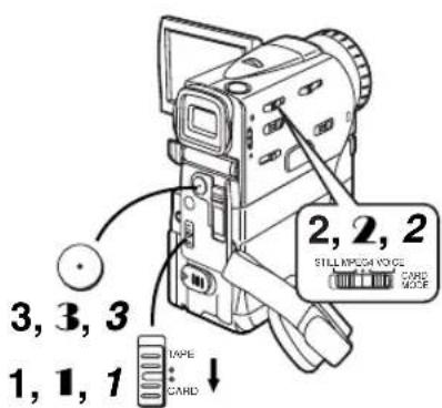PANASONIC PVVM202 - To reduce the "red eye" phenomenon in your pictures (Red Eye Reduction) - 1