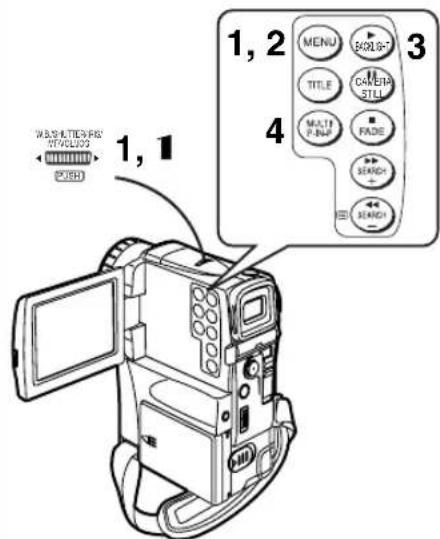 PANASONIC PVVM202 - Playback with Wipe Mode and Mix Mode - 1
