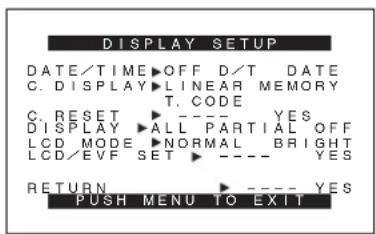 PANASONIC PVVM202 - Sous-menu [OTHER FUNCTIONS] - 3