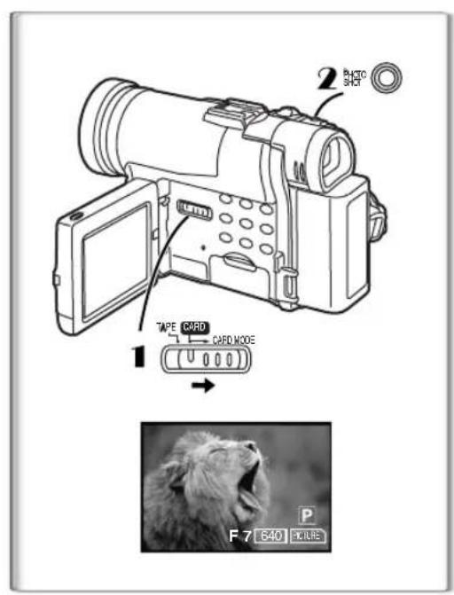 PANASONIC PVDC352 - Para introducir una tarjeta de memoria. - 1