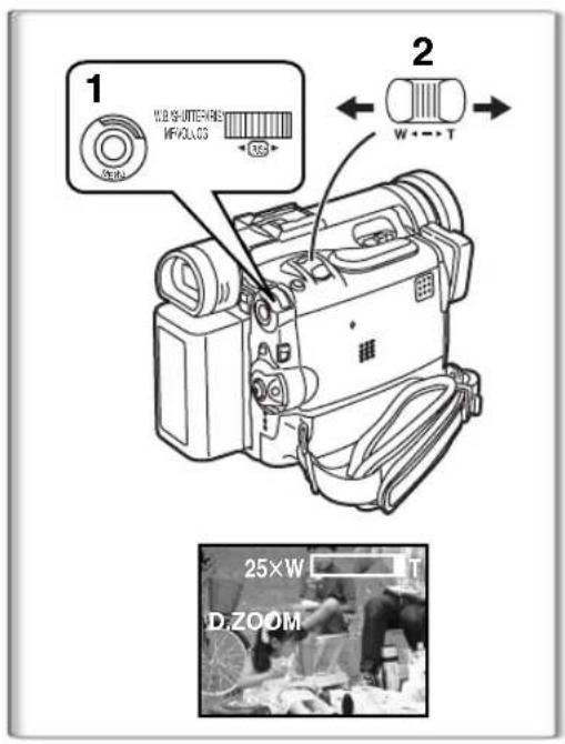 PANASONIC PVDC352 - Fonction zoom avant/arrête - 1