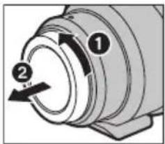 PANASONIC HES200 - Objektiv ansetzen/abnehmen - 1