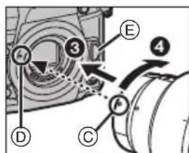 PANASONIC HES200 - Per installare il teleconverter - 2