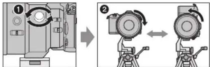 PANASONIC HES200 - ■ N3MeHeHne BepTnKaIbHOJ/ROPnOHTaJIbHOJ opNeHTaUIN - 1
