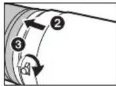 PANASONIC HES200 - Attaching the Lens Hood - 2